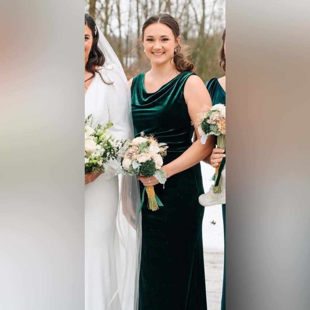 Revelry Emerald Velvet Dress